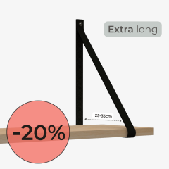 Supports d'étagère en cuir | extra long
