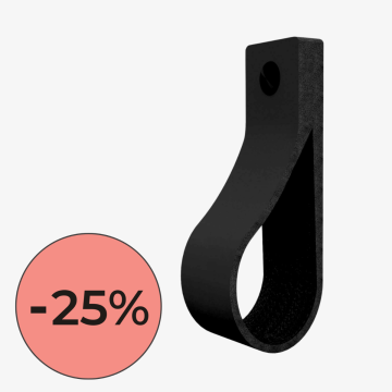 Poigne de cuir - noir 