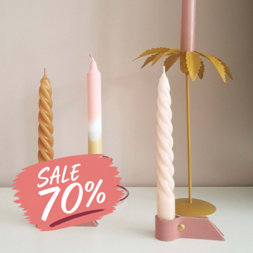 Leren kaarthouders - Suede old pink / goud