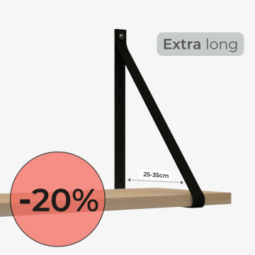 Leren plankdragers met extra lengte