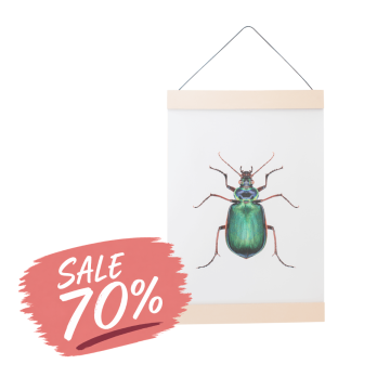 Leren posterhanger A4