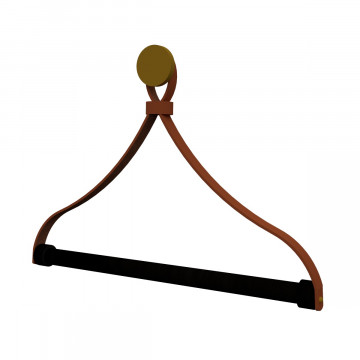 Porte-rouleau de cuisine en cuir 'Triangle'