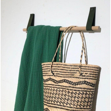 Support mural - sur boucles de cuir