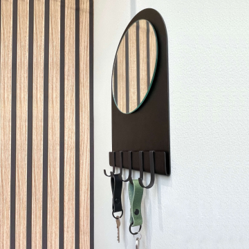 Sleutelhanger wandbord met spiegel - FAAY  